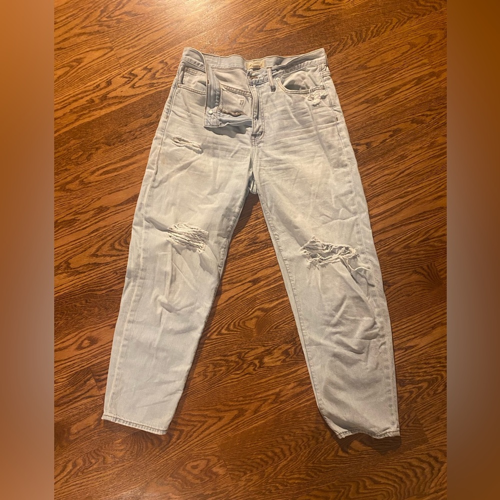Madewell Light Blue Denim Slouchy Boyjean Jeans